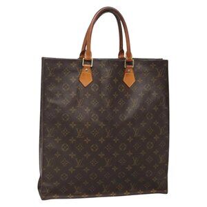 LOUIS VUITTON Monogram Sac Plat Hand Bag